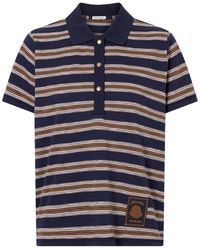 Moncler - Striped Cotton Polo Shirt And" Mon98" - Lyst