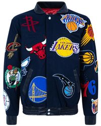 Jeff Hamilton - Nba Collage Wool Jacket Nba 101 Nvy" - Lyst