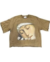 SAINT VANITY - Saint Love Crewneck T-Shirt "Tan" Sv130" - Lyst