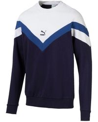PUMA - Iconic Mcs Crewneck Sweater "Peacoat" 595304 06" - Lyst