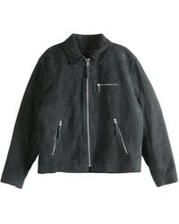 Stussy - Bing Suede Jacket 115754 Blac" - Lyst