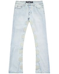 LOSTSHDWS - Studded Denim Pants "Bone" Lsdssbo" - Lyst
