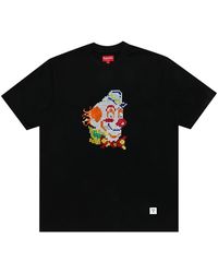 Supreme - Clown Sequin Short-Sleeve Top Fw21Kn48 Blk" - Lyst