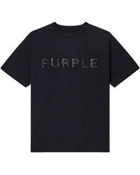 Purple Brand - Crystals Textured Ss T-Shirt P104 Tbms226" - Lyst