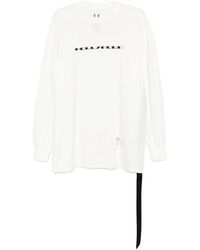 Rick Owens - Hollywood Logo Jumbo Long Sleeve T-Shirt Shirt Du01E3261 Rnep5 1109" - Lyst