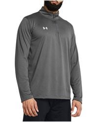 Under Armour - Team Tech Quarter-Zip Pullover Sweatshirt "Castlerock 1376844 025" - Lyst