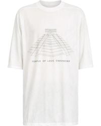 Rick Owens - Jumbo T-Shirt "Milk Wash Rr01F2208 Bhep16 5109" - Lyst