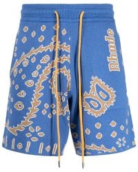 Rhude - Bandana Knit Short Tan Creme" Rhps23Sh02822190" - Lyst