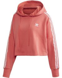 adidas - Originals Trefoil Cropped Hood "Trace Scarlet Fm3274" - Lyst