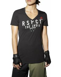 Reebok - Train Like A Fighter Perf Short Sleeve V T-Shirt Aj4433" - Lyst
