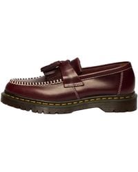 Dr. Martens - Adrian Orleans Leather Tassel Loafers "Cherry" 42849600" - Lyst