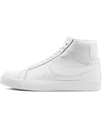 Nike - Sb Zoom Blazer Mid "triple White" Shoes - Lyst