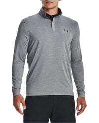Under Armour - Playoff Quarter-Zip Long-Sleeve Shirt "Steel Pitch" 1370155 035" - Lyst
