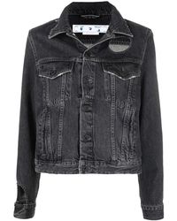 Off-White c/o Virgil Abloh - Meteor Denim Jacket "Dark" Owye027C99Den0010700" - Lyst