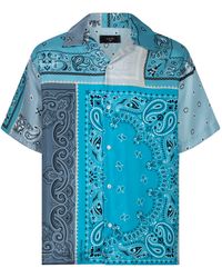 Amiri - Silk Bandana Print Button Down Shirt - Lyst