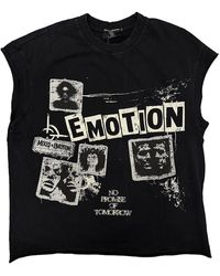 Mixed Emotions - Newspaper Sleeveless T-Shirt Mixe060" - Lyst