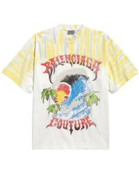 Balenciaga - Tie-Dye Medium Fit T-Shirt 764235 Tuvp4 9000" - Lyst