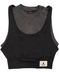 Nike - Air Essential Crop Top "Anthracite Dn0602 060" - Lyst