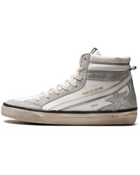 Golden Goose - Slide 2 Nappa And Suede Upper Suede Star Leather Wave Ice" Gmf00635.F005696.10276" - Lyst
