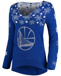 Nike - Nba Golden State Warriors V-Neck Sweater "Snowflake - Lyst