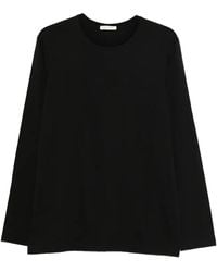 The Row - Leon Long-Sleeve T-Shirt 189 K291 Blk" - Lyst