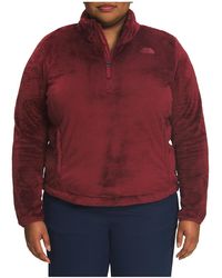 The North Face - Plus Osito 1/4-Zip Fleece Pullover "Wild Ginger" Nf0A81X76R3" - Lyst