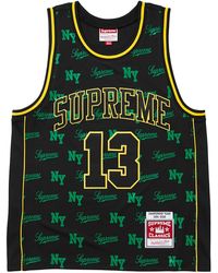 Supreme - Mitchell & Ness Monogram Basketball Jersey "Ss26 - Lyst