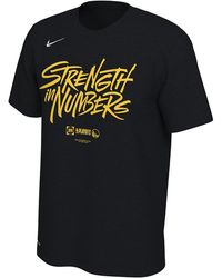 Nike - Nba Gs Warriors Dri-Fit Tee - 2019 Playoffs Bound Mantra" 705186 00Ablk" - Lyst