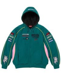 Supreme - Racing Lined Zip Up Hooded Sweatshirt "Fw26 - Lyst