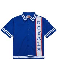 Mitchell & Ness - Sacramento Kings Authentic Full-Snap Shooting Shirt Tbtf7304 Skiyypppnavy" - Lyst