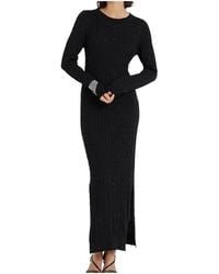 Brunello Cucinelli - Cotton Cable Knit Maxi Dress Brun1542" - Lyst