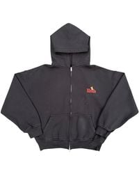 Rhude - American Spirit Zip-Up Hoodie "Vintage Rhfw26Ho11012" - Lyst