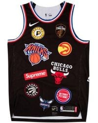 トップス L Supreme Nike Basketball Jersey Black Supreme Nike/NBA Teams Basketball Jersey Tank | Black | FARFETCH UK