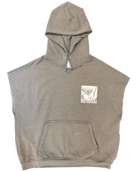 PALY - Dr. Cut Off Hooded Sweatshirt 4U013Q1010Blk" - Lyst