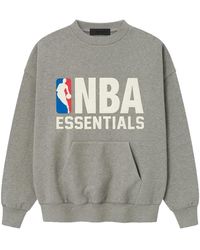 Fear Of God - Nba Sports Fit Crewneck Sweatshirt "Concrete Heather" 192Nb256502F" - Lyst