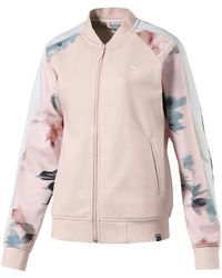 PUMA - Classics Logo T7 Track Jacket Aop "Pearl" 575072 36" - Lyst