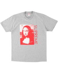 Supreme Mona Lisa T-shirt 'ss 18' in White for Men - Lyst