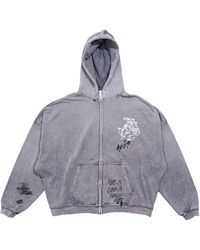 PALY - Carrying The Message Zip Hoodie 4U002Q1010Gry" - Lyst