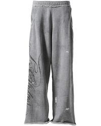 LOSTSHDWS - Distressed Script Sweatpants 10062659" - Lyst