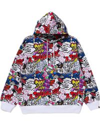 A Bathing Ape - Graffiti Pattern Pullover Hoodie 067Ylrtf" - Lyst