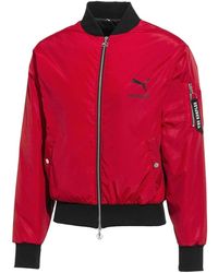 PUMA - Kooples Zip-Up Bomber Jacket - Lyst