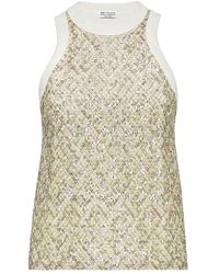 Brunello Cucinelli - Sequined Shirt "Warm" Brun1817" - Lyst