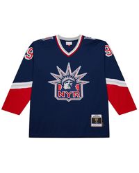 Mitchell & Ness - Nhl Alternate Jersey Rangers 1996 Wayne Gretzky Jy9033 Nyanavy" - Lyst