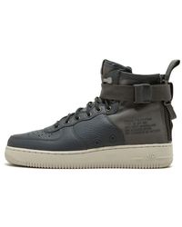 Nike - Sf Af1 Mid "dark Grey" Shoes - Lyst