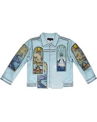 Who Decides War - Eternity Leather Jacket 1131110008Ss24" - Lyst