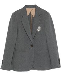 Brunello Cucinelli - Tailored Cotton Jacket "Piombo" Brun1553" - Lyst