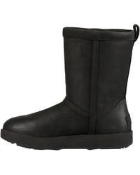 UGG - Classic Short Ii Leather Boot 1017509 Blk" - Lyst