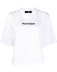 DSquared² - Logo Graphic T-Shirt S72Gd0392 S22427 100" - Lyst