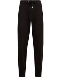 Moncler - Pantalone Lungo Logo Patch Cotton Sweatpants Mon12" - Lyst