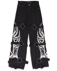 Who Decides War - Winged Logo Bondage Pants 3120320002Ss24" - Lyst
